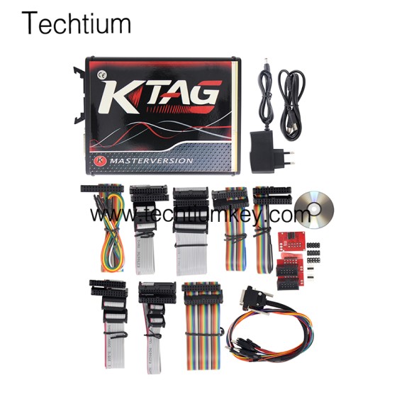 V2.25 KTAG EU Online Version FW 7.020 (Red PCB,can connect with internet)